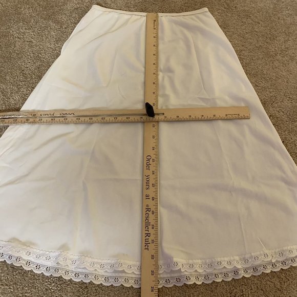 Shirey Womens Size 7 White Skirt Slip Made in USA - Picture 6 of 6